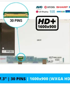 CHIMEI N173FGE-E23 Ecrã LCD Chi Mei 17.3 WXGA+LED Glossy 30 pinos