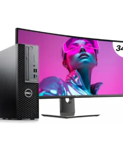 DELL PRECISION 3430 SFF · INTEL XEON E-2174G · 8GB DDR4 · 256GB SSD · MONITOR DELL ULTRASHARP U3417W 34 CURVO