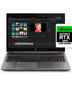HP ZBOOK 15 G6 · Intel Core i7 9850H · Tela Full HD de 15,6" · 32 GB DDR4 · SSD M.2 de 512 GB · Sem webcam · NVIDIA Quadro RTX 3000 de 6 GB GDDR6